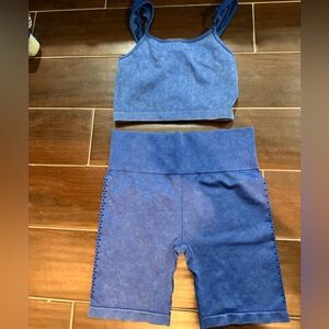 Chelsea & Violet Royal Blue Ribbed Fabric